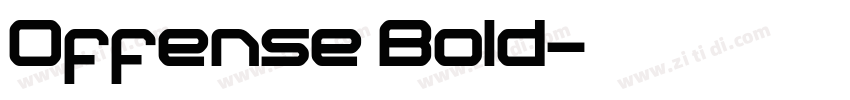 Offense Bold字体转换